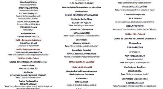 I seminário internacional de inovações em gestão de conflitos