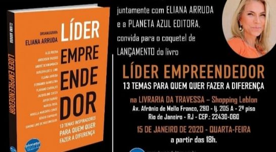 Coquetel de lançamento do livro: Líder empreendedor